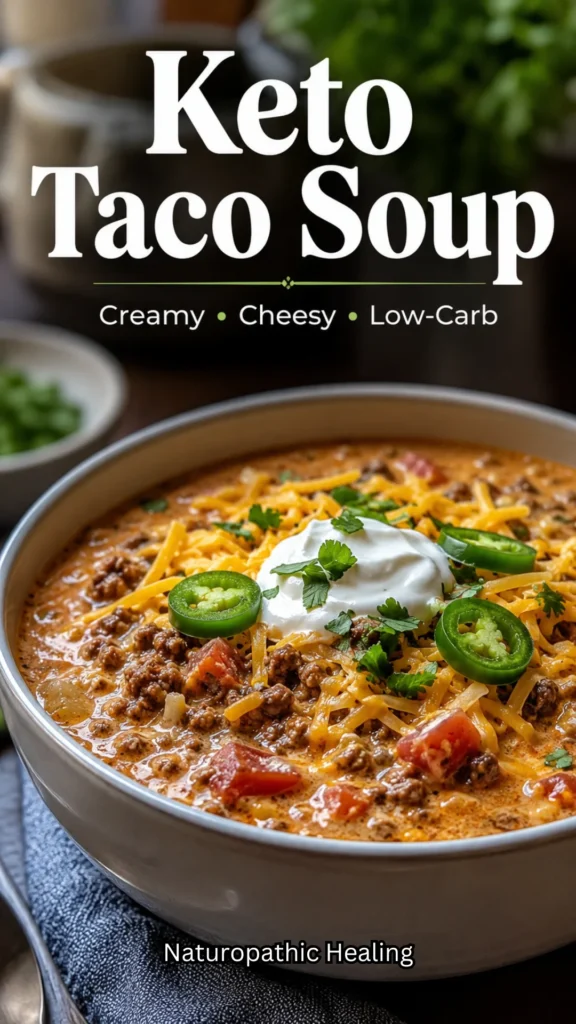 delicious low-carb taco soup