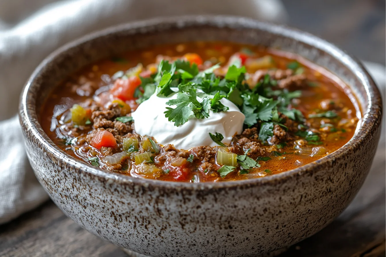 low-carb taco soup